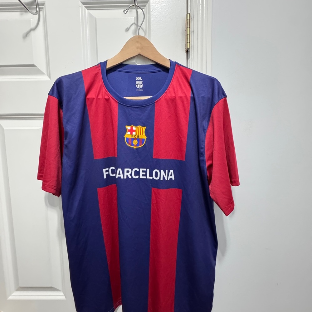 FC Barcelona Messi # 10 Blue / red shirt soccer football Jersey XXL - Picture 5 of 7